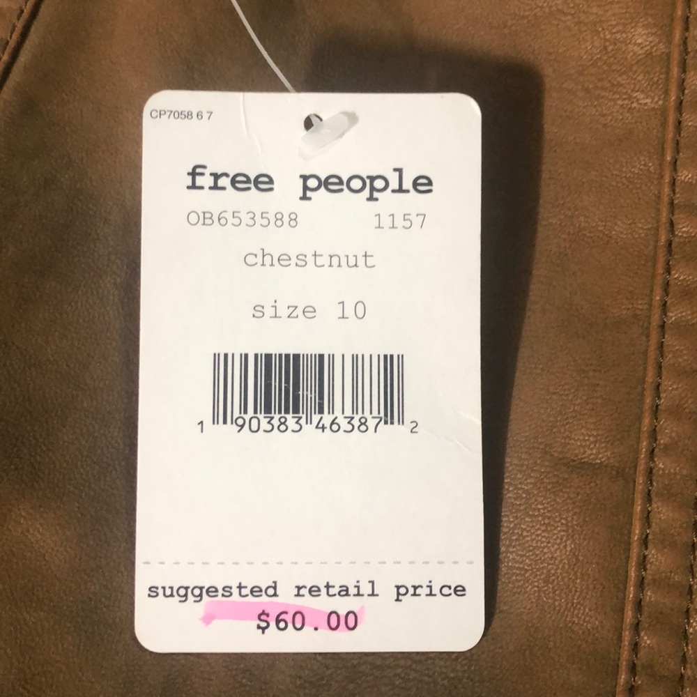 Free People Modern Femme Faux Leather Mini Skirt - Picture 5 of 8